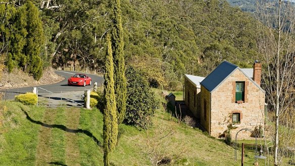 Basket Range winery region in Adelaide Hills.