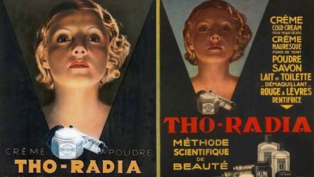 Radioactive cream anyone? 1920s advertisments for "Tho-Radia creme" to give you that 'glow'. 