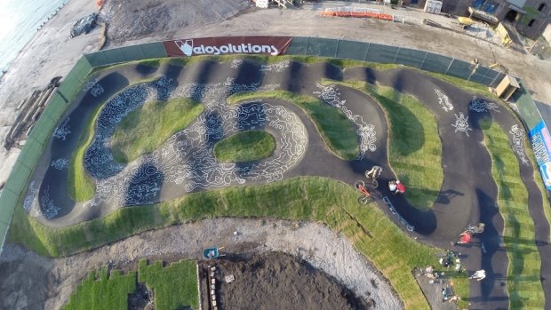 A BMX track in New York.