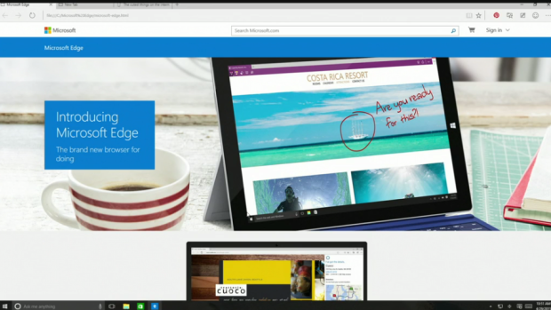 Microsoft Edge: not a great alternative to Chrome.