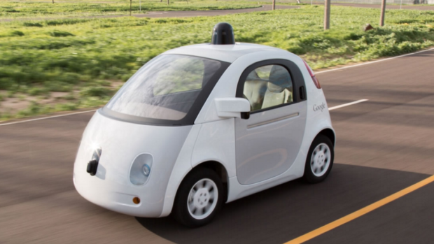 This is the 'Jetson-like' driverless car prototype that Google has engineered.