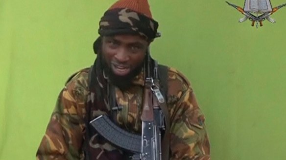 A Boko Haram militant in a video.