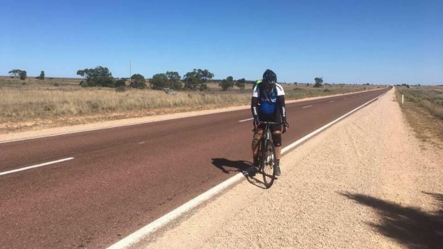 Mr Beacham rode from Perth to Adelaide last year