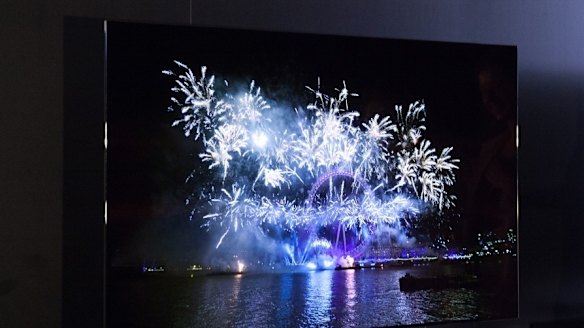 An LG TV is displayed at IFA 2015.