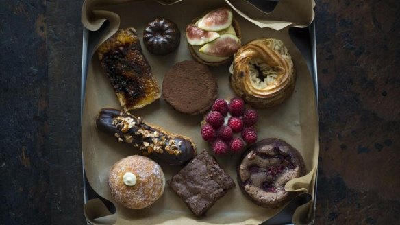 A mixed pastry box from Flour and Stone. 