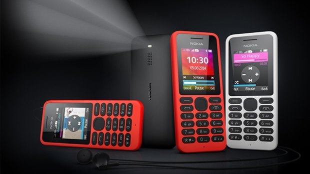 The Nokia 130 can play music and video but has no internet capabilities.