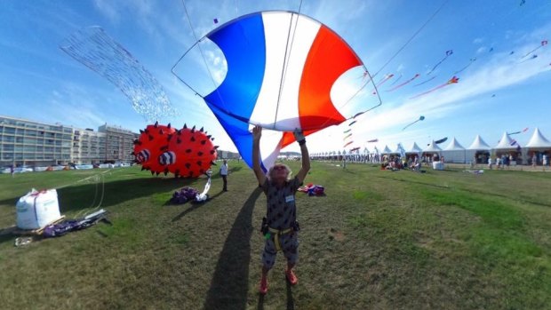 Kite maker Andreas Agren says he became interested in kites not as a child but at the age of 42. 