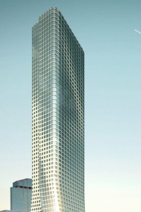 The 82-level tower proposed for 555 Collins Street that planning minister Richard Wynne has refused. 