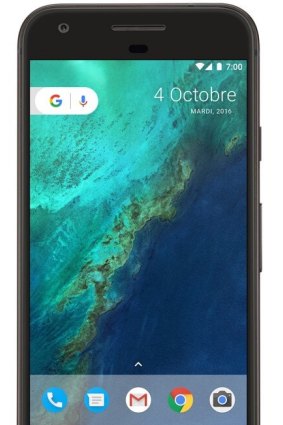 The Pixel XL, as leaked by Bell.