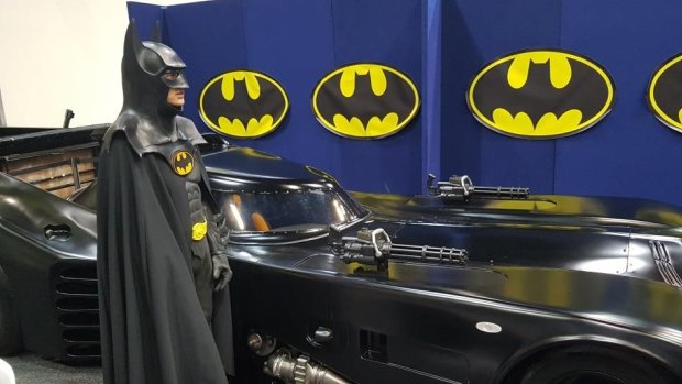 Craig Blackburn at Gold Coast Supanova on the weekend, where children's excitement to see the Batmobile inspired him to use the iconic vehicle to brighten the lives of sick kids in the future.