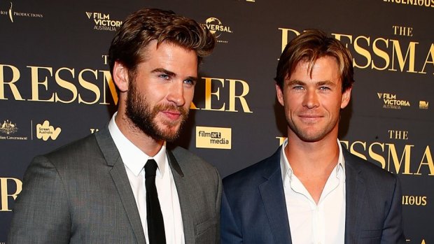 Liam and Chris Hemsworth.