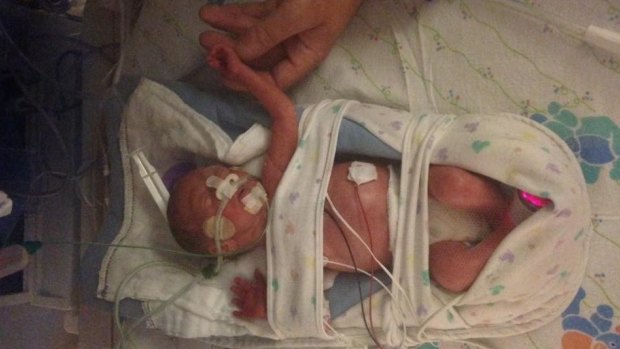 Phoenix Koa Wright Lovejoy was born, in Hawaii, three months premature weighing just 1115 grams.