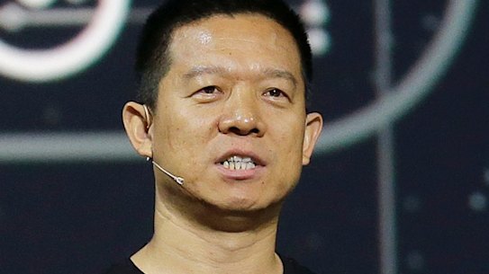 LeEco CEO Jia Yueting speaks at an event in San Francisco, Wednesday, Oct. 19, 2016. Most U.S. consumers haven?t heard of LeEco, but the Chinese technology company is setting out to become a household name with a lineup of smartphones and flat-screen TVs undercutting the prices of Apple, Google, Samsung and other industry stalwarts. (AP Photo/Jeff Chiu)