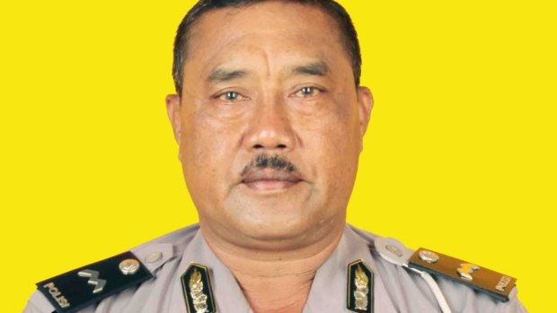 Slain Bali police officer Wayan Sudarsa.