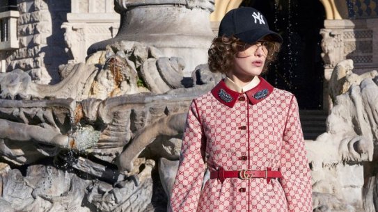 Images from the Gucci pre-fall 2018 collection. Photos MUST be credited:?Photo by Peter Schlesinger - Courtesy of Gucci. December 14, 2017.