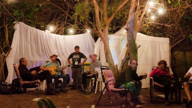 The camp ground at the real Fairbridge Festival. Ben Elton's version is called Westival in <i>Three Summers</i>. 