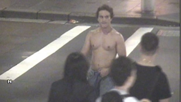 Stills of Roberto Laudisio Curti taken from security footage.