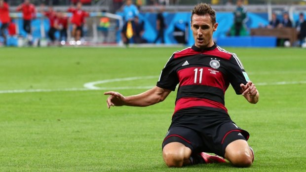 World Cup record: Miroslav Klose scored his 16th goal.