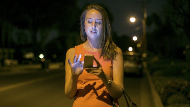 Risky business: California resident Sarah Maguire, who used a GPS app to track down her stolen phone.