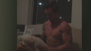 The footage of Mitchell Pearce quickly went viral.