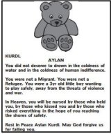 Death notice in SMH for Aylan.