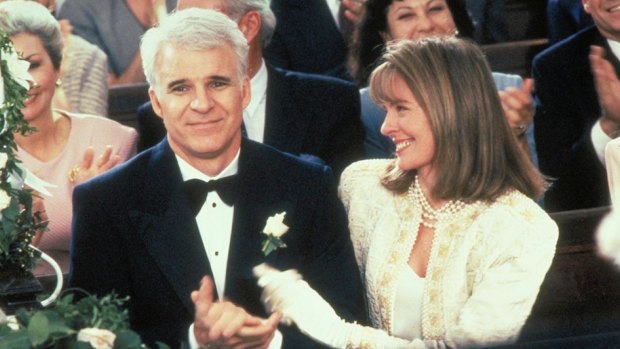 Steve Martin with Diane Keaton in <i>Father of the Bride</i>.
