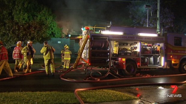 Eight fire crews were called to the Kingston home last night.