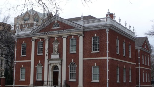 Historic site: Library Hall, Philadelphia.
