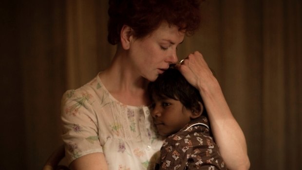 Nicole Kidman and Sunny Pawar in <i>Lion</i>.