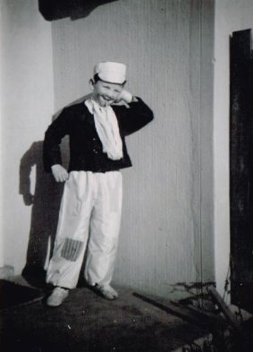 Louis Nowra at five, dressed for a school concert.