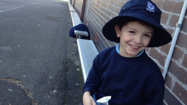 Bailey Wrigley, 8, who called triple-0 to save his mother after she collapsed.
