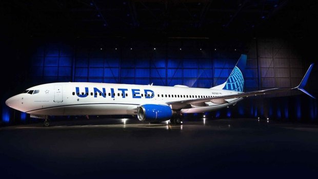 The first aircraft painted with the new design is a Boeing 737-800.