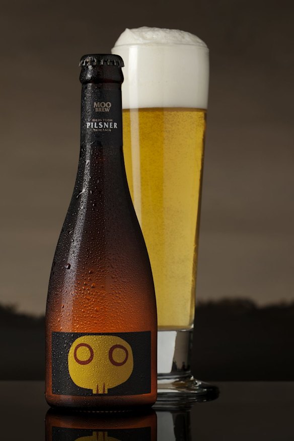 Easy to quaff: Moo Brew Pilsner.