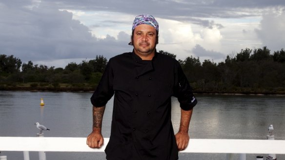 Chef Clayton Donovan at the Jaaning Tree, Nambucca Heads.