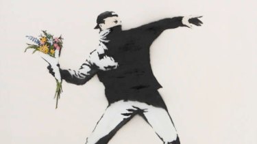 The Art of Banksy exhibition is on at The Paddock, Federation Square.