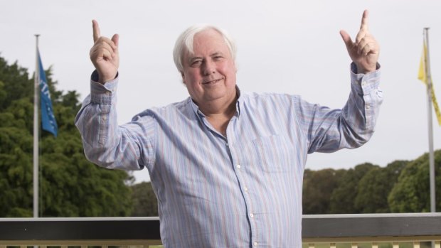 Jovial persona: Clive Palmer has kept up a jocular public face.