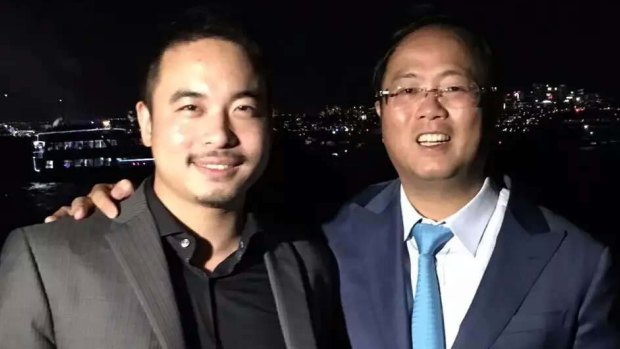 Simon Zhou with controversial Chinese political donor Huang Xiangmo.