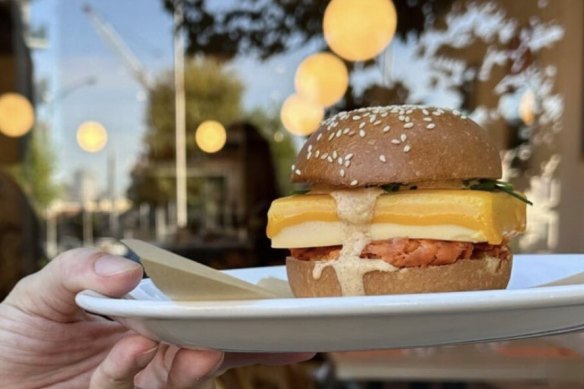 The tamago and cheddar milk bun is available on the weekend menu.