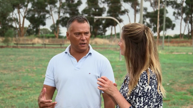 Stan Grant with Julia Zemiro on ABC/s <i>Home Delivery</i>.