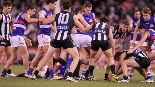 The AFL is continuing to trial ways to reduce congestion in the game. 