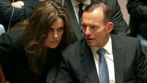 Prime Minister Tony Abbott and his chief of staff, Peta Credlin.