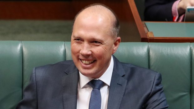 Immigration Minister Peter Dutton has been accused of using the language of a bully. 