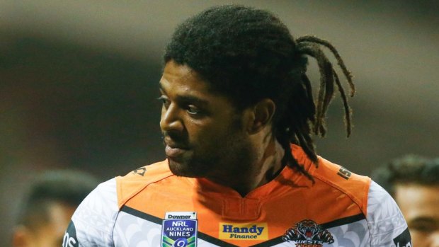 Back in the game: Wests Tigers' Jamal Idris made a promising club debut in the 20-10 trial loss to the Dragons on Saturday night.