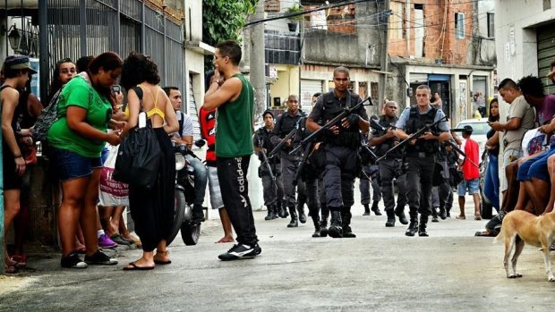Complexo do Alemao is believed to have the heaviest police presence of all favela communities in Rio, and the highest crime rate.