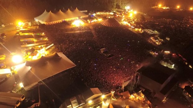 The Lorne site of the Falls Festival this year.