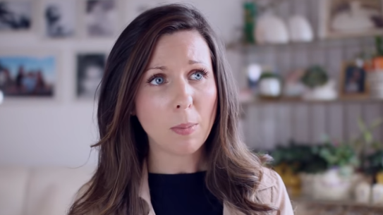 Sale pastor Heidi McIvor in the Coalition for Marriage's new television advertisement.