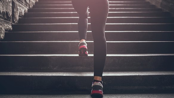 Climbing stairs involves bouts of high-intensity activity lasting one or more minutes and is a simple form of HIIT.