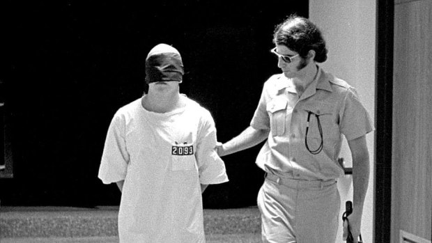Students participate in the Stanford Prison Experiment 1971. 