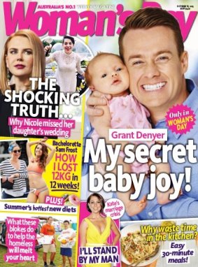 The latest cover of Woman's Day starring Grant Denyer.