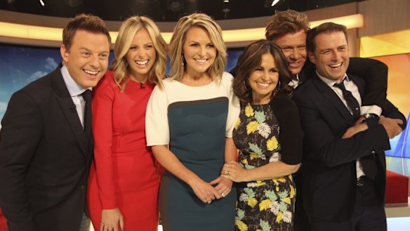 Gardner farewelling her Today colleagues in 2014.